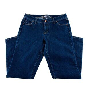 Lands End Womens Denim Jeans Size 6 Blue Cotton Blend‎